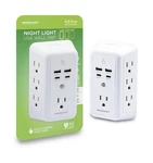 Night Light Wall Tap W/7 Ac Outlets Usb-a & Usb-c Ports 540J Surge Protection. Fixed Price $23.89.