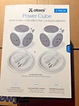 Atomi Power Cube 3 Outlets High-speed Smart Usb Charging, 2 Pack. Fixed Price $25.99.