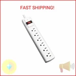 V7 SA0608W-9N6 6-OUTLET Home/office Surge Protector, Ft Cord, 900 Joules Whi. Fixed Price $25.57.
