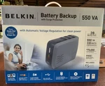 Belkin Battery Backup With Surge Protection Va F6C550-AVR Nib. Fixed Price $69.00.