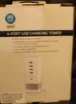 New Onn 4 Port Usb Charging Tower 5 Ft Power Cord Cable - ONA18H0006. Fixed Price $24.99.