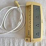 Fellowes 10 Outlet Premier Dual Plane With Phone 1430 Joules Vtg Works Great. Fixed Price $9.90.