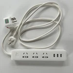 Bull Power Strip Extension Cord 6 Long, 3 Outlets, Usb -use China W/adapt. Fixed Price $15.00.