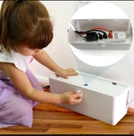 Wappa Baby Childproof Power Strip Cover Box For 6 Outlet White Plastic Indoor. Fixed Price $18.88.