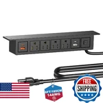 Under Desk Power With Switch, 8 In 1 Mountable Strips 4 Usb Por. Fixed Price $62.63.