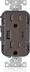 Leviton T5633-B 15A Usb A/c Outlet Brown, Tamper-resistant, 5.1A Charging. Fixed Price $32.65.