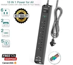 Surge Protector Power Strip Extension Cord With 6 Ac Outlets 4 (2 Usb-c. Fixed Price $22.21.