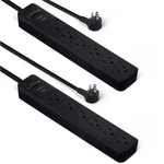 Amazon Basics 6-OUTLET 600 Joule Surge Protector Power Strip 2FT Black 2-PACK. Fixed Price $19.99.
