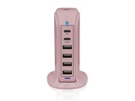 Aduro Powerup Pd Tower Multi Port Charging Station - Malva Dark Pink. Fixed Price $36.92.