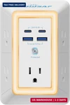Multi Plug Outlet Surge Protector - Powsaf 5 Extender With 4 Usb PORTS(2. Fixed Price $25.78.