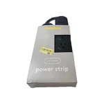 5 Outlet Power Strip In Black 6FT Cord By Heyday New Damage Box. Fixed Price $10.00.