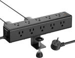 Standing Clamp Power Strip With 15 Outlets, Widely Spaced Desktop Edge Moun. Fixed Price $28.32.