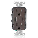 15 Brown Usb Wall Outlet With 5.1A Charging Ports Type Tamper Resistant. Fixed Price $41.29.