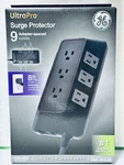New Adapt 9-OUTLET Surge Protector Power Strip, 8FT Braided Cord, Black. Fixed Price $17.00.