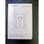 Qinlianf HR-519D Wall Charger Surge Protector Ac Outlets 3 Usb-a Usb-c White. Fixed Price $16.00.
