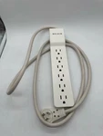 Broken Belkin 6-OUTLET Surge Protector Power Strip, 6FT Cord. Fixed Price $8.89.
