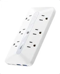 Outlet Extender, Power Strip With 300J Surge Protector, 10-IN-1 6 Ac, 2 Usb. Fixed Price $44.99.