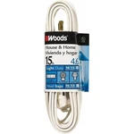 Woods 15-FT 16 / 2 Light Duty Prong White Indoor Extension Power Cord. Fixed Price $9.70.