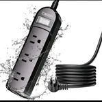 Calion Outdoor Power Strip Weatherproof 6FT Extension Cord Multiple Plug Pool. Fixed Price $21.80.