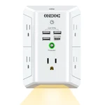 Power Strip Charger Surge Protector/wall Outlet Extender/night Light/usb Ports. Fixed Price $23.50.