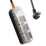 3-OUTLET Crystal Clear White Power Strip Waterproof Surge Protector With 5 Ft.. Fixed Price $59.14.