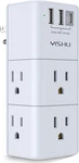 Usb Multi Plug Outlet Extender - Yishu Surge Protector With Rotating. Fixed Price $12.32.