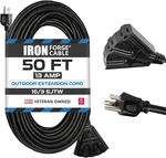 50 Ft Black Extension Cord With Outlets - 16/3 Sjtw Foot P. Fixed Price $48.56.