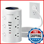 Tower Power Strip With Dedicated Pd 20W Fast-charging Port, 12 Outlets, 5 Usb. Fixed Price $49.12.