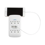 6 Ac Outlets + 4 Usb Ports Wall Tap Charging Station With Device Shelf. Fixed Price $29.58.