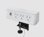Byrne Burele 3-POWER Outlet & 2-USB Charging Port Edge Mount Clamp. Fixed Price $60.00.