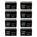 8 Pack - Expertpower 12V 7AH Rechargeable Sealed Lead Acid Battery. Fixed Price $141.99.
