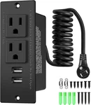 In-drawer Outlet Kit: Organize Your Space With Two 15AMP Usb-a, Black. Fixed Price $38.76.