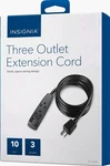 10FT 3-OUTLET Extension Power Cord NS-HW308 Black 8112SW New Box Insignia!. Fixed Price $12.99.