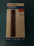 Cyberpower CSB7012 Essential Surge Protector, Outlets, 12FT. Fixed Price $20.00.