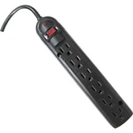 Weltron 6 Outlet Black Plastic Surge Protector W/ 20FT Cord. Fixed Price $43.21.