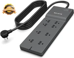 Belkin 8-OUTLET Surge Protector W/ Ac & 8FT Long Flat Plug, Ul-listed. Fixed Price $30.01.