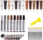 42-PIECE Wood Repair Kit Fillers, Scratch Markers, Wax Sticks & Tools For Furn. Fixed Price $37.99.
