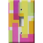 Cool Squares Decorative Light Switch Plate Cover Outlet Wall. Fixed Price $15.99.