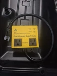 "refrigerator Surge Protector, Ortis Double Outlet Voltage 1.5FT, Orange. Fixed Price $38.00.