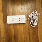 Ntonpower 2 Prong Strip With 10FT Extension Cord Flat Plug (read Desc). Fixed Price $10.00.
