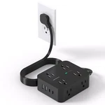 Power Strip Surge Protector, Hanycony 5FT Ultra Thin Flat Extension Cord With.... Fixed Price $18.76.