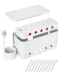 Best Surge Protector Power Strip With Cable Management Box,cord Organizer 10. Fixed Price $62.97.
