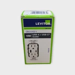 Leviton T5638-W: Usb Type & In-wall Charger Tamper Resistant Outlet White. Fixed Price $19.99.
