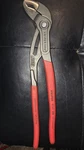Knipex Cobra High-tech Water Pump Pliers 12" 87 01 300. Fixed Price $100.00.