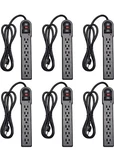 Kmc 6-OUTLET Surge Protector Power Strip Pack Black. Fixed Price $49.99.