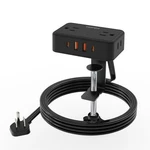 Clamp Power Strip, Desktop Mount Charging Station With 4 Outlets Usb P.... Fixed Price $37.15.