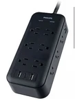 Philips 12-OUTLET 3-USB-C Surge Protector, 8-FT., New. Fixed Price $30.00.