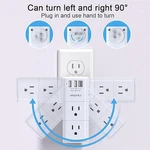 Yishu AHR-503 Surge Protector With Rotating Plug. Fixed Price $14.99.