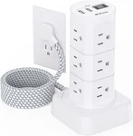 Surge Protector Power Strip Tower, 10FT Extension Cord With Multiple OUTLETS(12. Fixed Price $44.81.