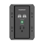 Multi Outlet Extender Surge Protector - Poweriver Plug Wall With.... Fixed Price $16.97.